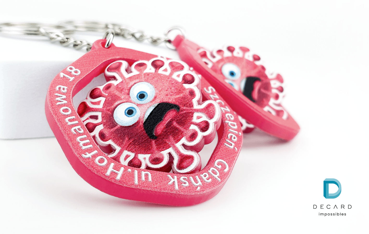 Create a corporate key ring, practical gift, perfect gift, you can give to employees, contractors, business partners on special occasions