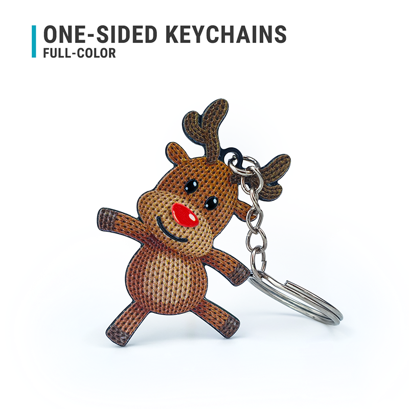 Reindeer keychain, Christmas gadget, metal, Polish manufacturer DECARD