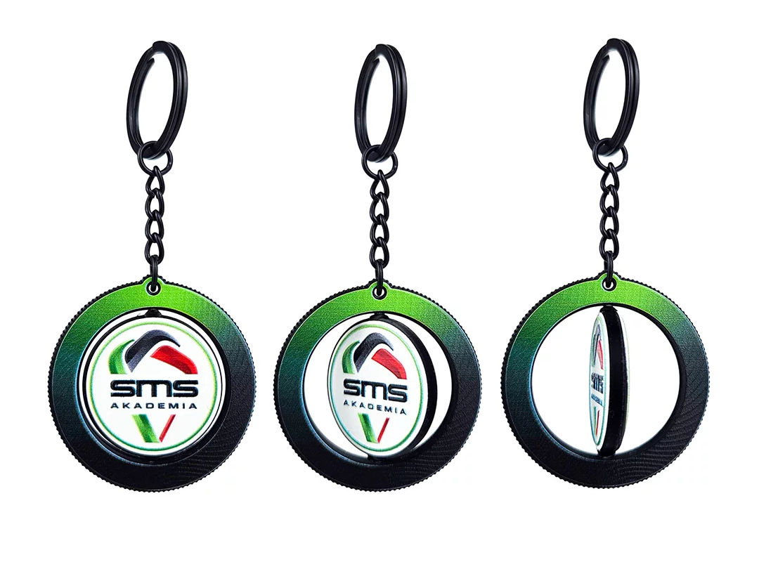 Rotary keychains, hard resin, Polish manufacturer DECARD