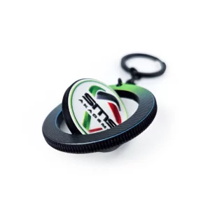 Rotary keychain, 3D texture, hard resin, Polish manufacturer DECARD