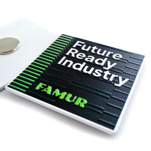 Metal magnet with 3D texture, Polish manufacturer DECARD