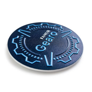 Metal magnet with 3D texture, Polish manufacturer DECARD