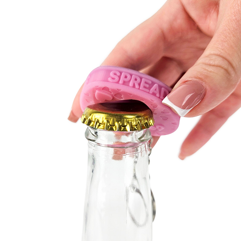 3D heart keychain with bottle opener function, Polish manufacturer DECARD