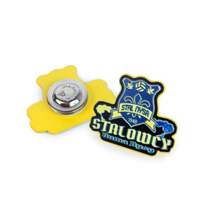 Metal badge on a magnet, Polish manufacturer DECARD