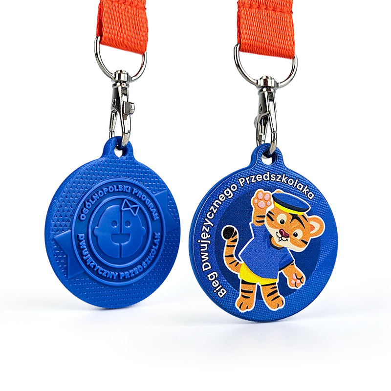 Children’s medals, with mascot, durable and lightweight resin, Polish manufacturer DECARD