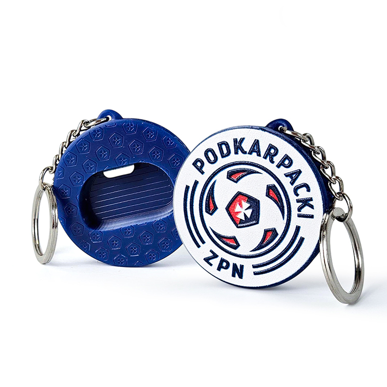 3D Keychain Bottle Openers for Subcarpathian ZPN, made of hard resin, Polish producer DECARD
