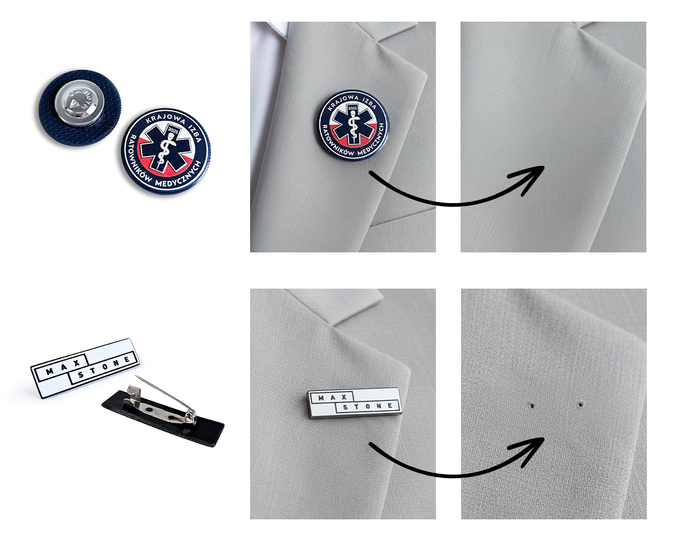 Magnetic badges and safety pin badges – Polish manufacturer Decard