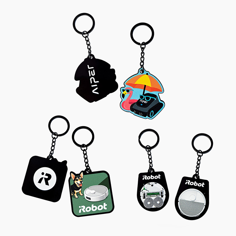 Metal keychains for iRobot, by the Polish manufacturer DECARD