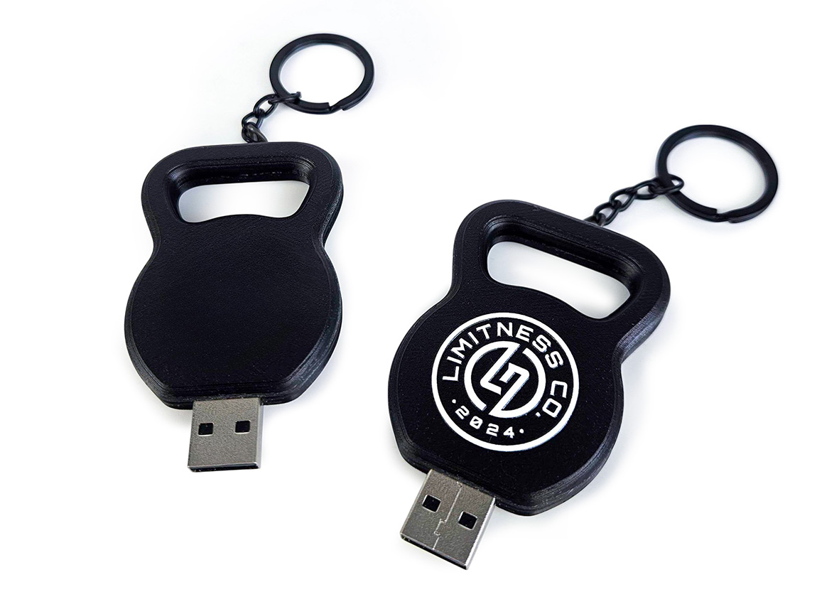 Kettle keychain USB flash drive, hard resin, without a cap, with logo, Polish manufacturer DECARD