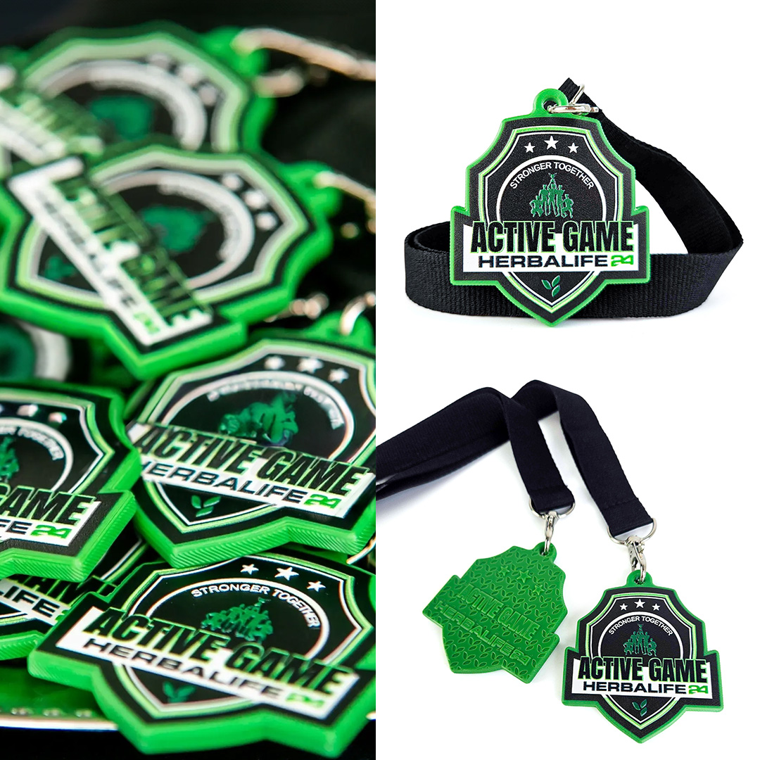 DECARD Active Game medals, crafted from hard resin – customer feedback included