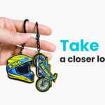 Speedway helmet and motorcycle keychains made by Polish manufacturer DECARD