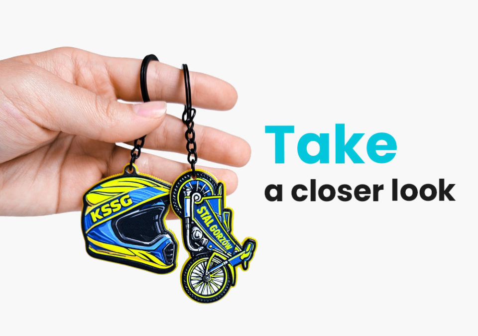 Speedway helmet and motorcycle keychains made by Polish manufacturer DECARD