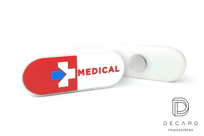 Magnesy Medical, biało-czerwone, producent DECARD