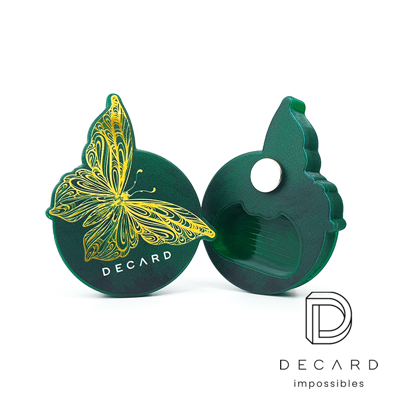 Zielone magnesy, motyl, personalizowane, producent DECARD