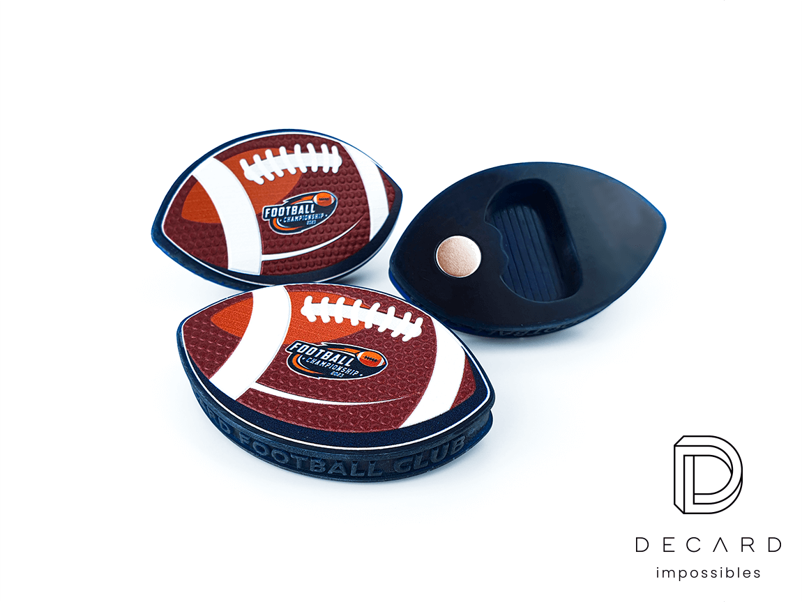 Personalizowany otwieracz do piwa, rugby, producent DECARD