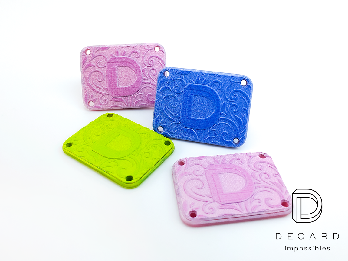 Dodatki do ubrań, wyczuwalna w dotyku tekstura 3D, producent DECARD