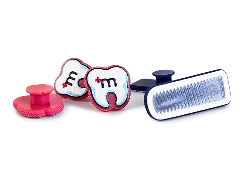 Przypinki crocs medyczne, ząbki, polski producent DECARD