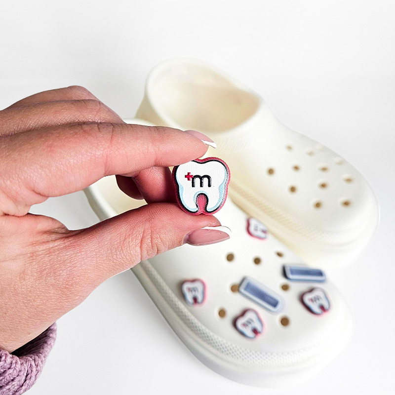 Przypinki crocs ząbki, medyczne, polski producent DECARD