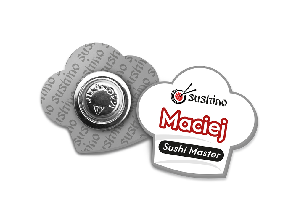 Identyfikator personalny, sushi, imienne, polski producent DECARD