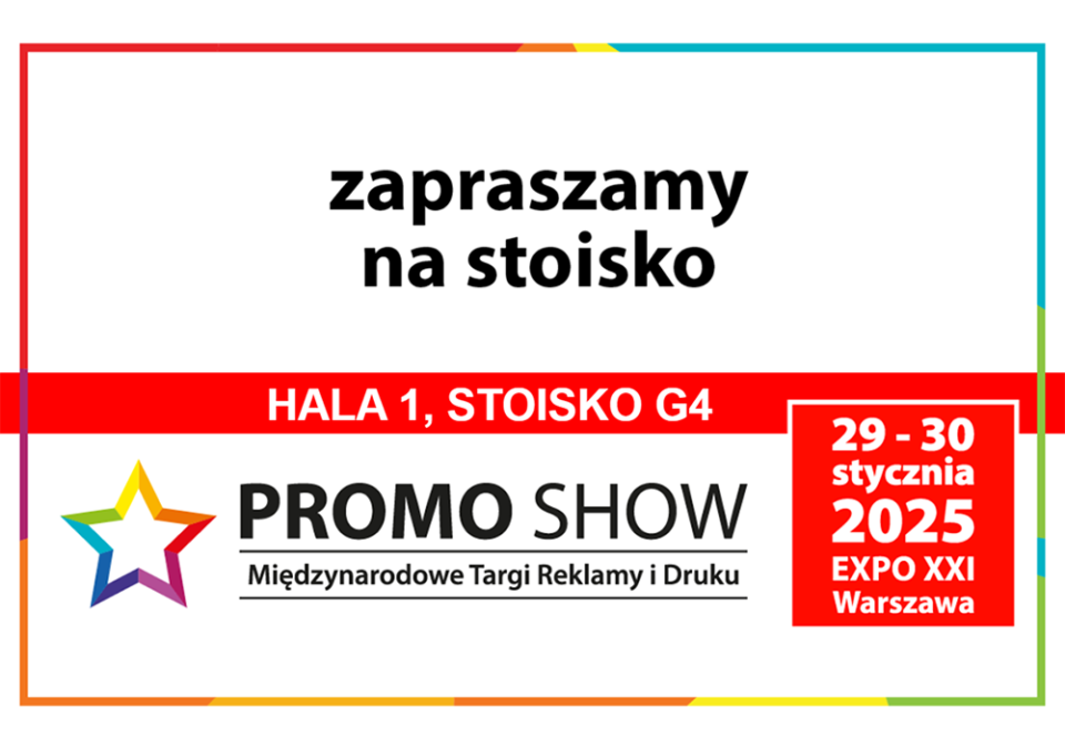 DECARD producent produktów reklamowych na PROMO SHOWE 2025, hala 1, stoisko G4