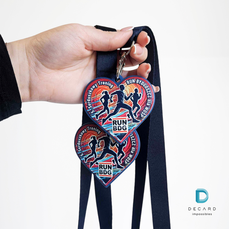 Medal sportowy personalizowany, twarda żywica, polski producent DECARD