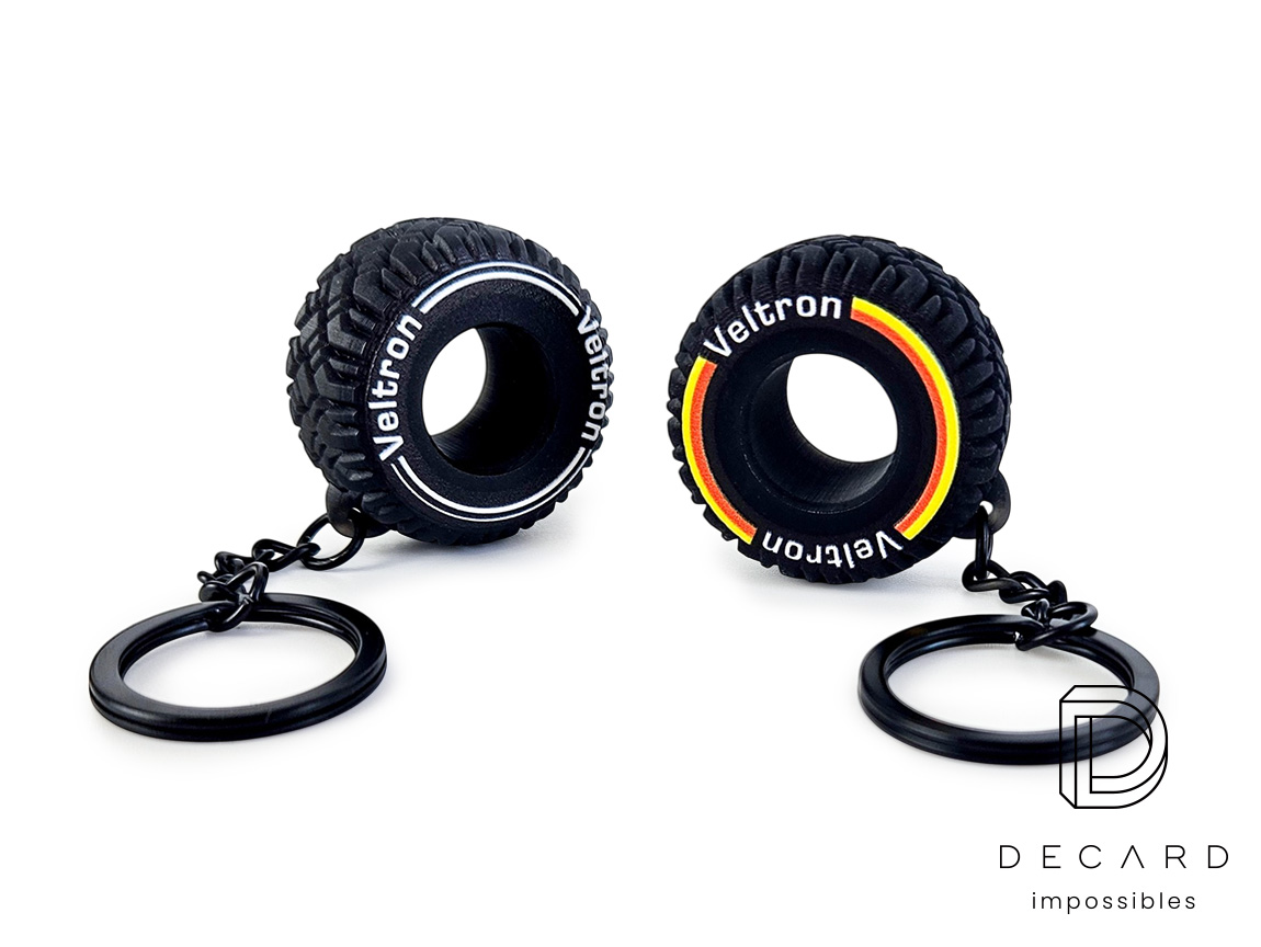 Breloki 3D, opona samochodowa z logo, polski producent DECARD