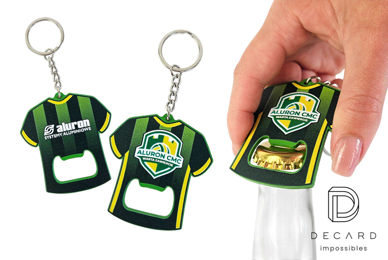 Breloki metalowe z otwieraczem do butelek, polski producent DECARD