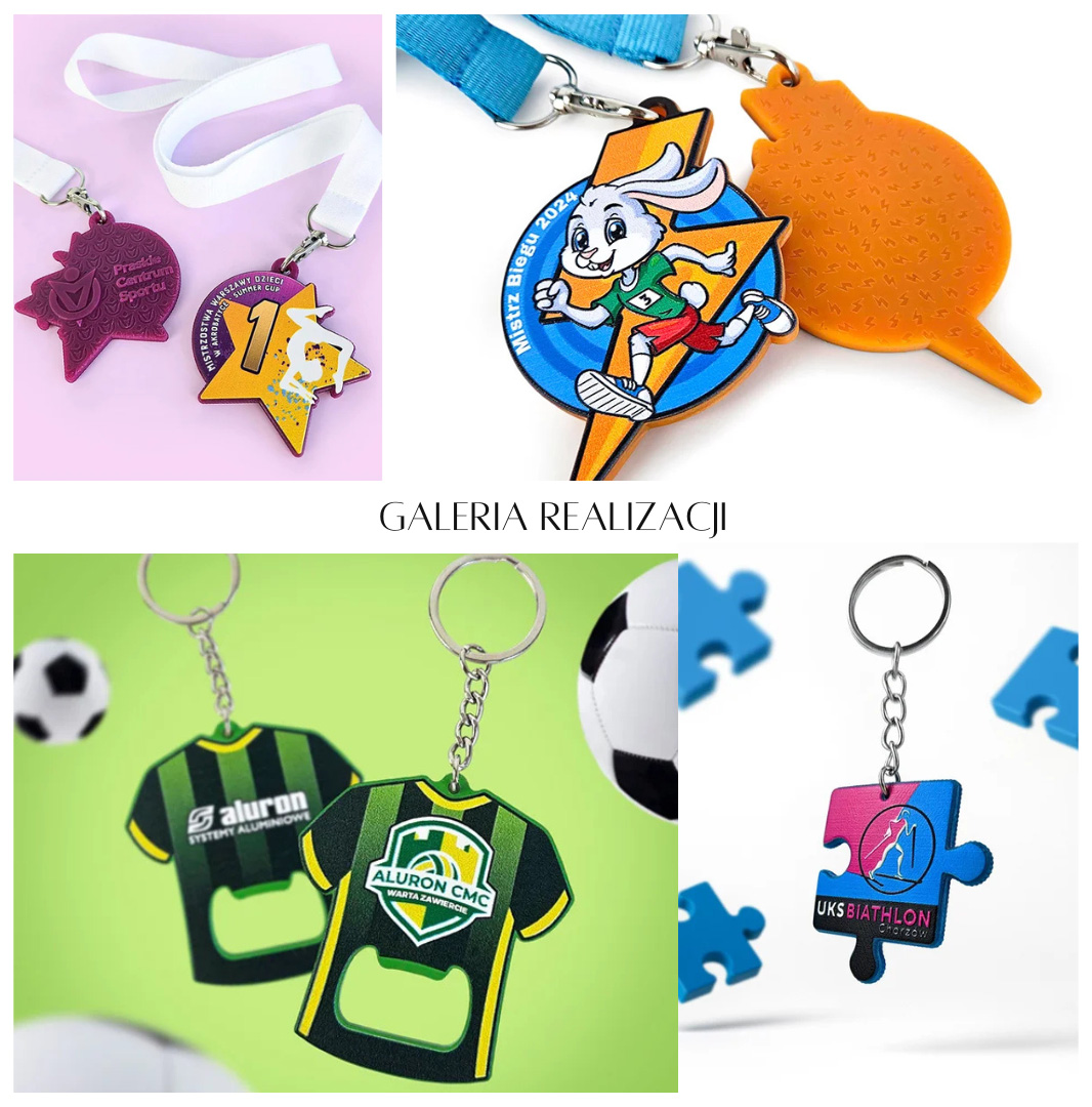 Produkty reklamowe 3D na eventy sportowe, breloki, medale, otwieracze, pendrive;y, magnesy, przypinki, polski producent DECARD