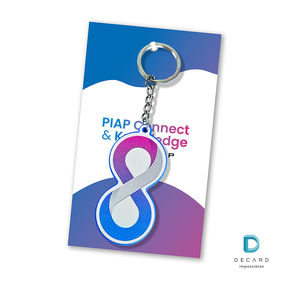 Breloki 3D z twardej i lekkiej żywicy, konferencja PIAP CONNECT 2025. Polski producent breloków DECARD