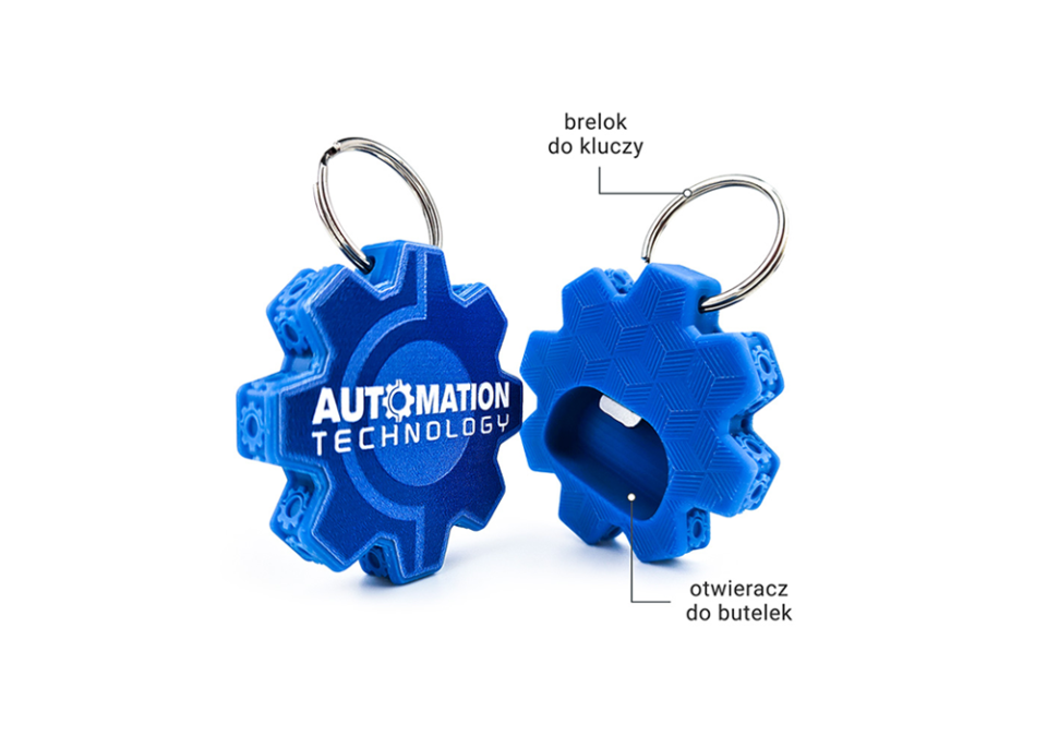 Brelok do kluczy i otwieracz do butelek, produkt 2 w 1, polski producent DECARD