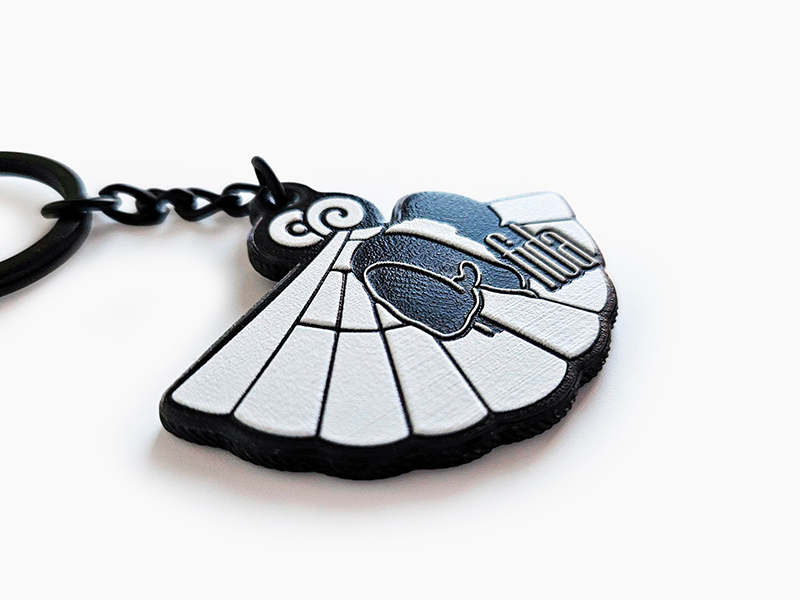 Breloki wachlarze, lekko wypukła grafika, polski producent DECARD