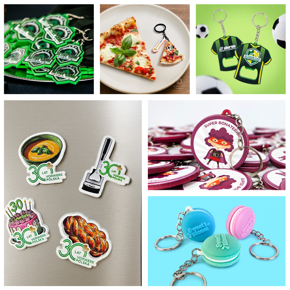 Nowoczesne breloki, przypinki, magnesy 3D, z NFC, polski producent DECARD