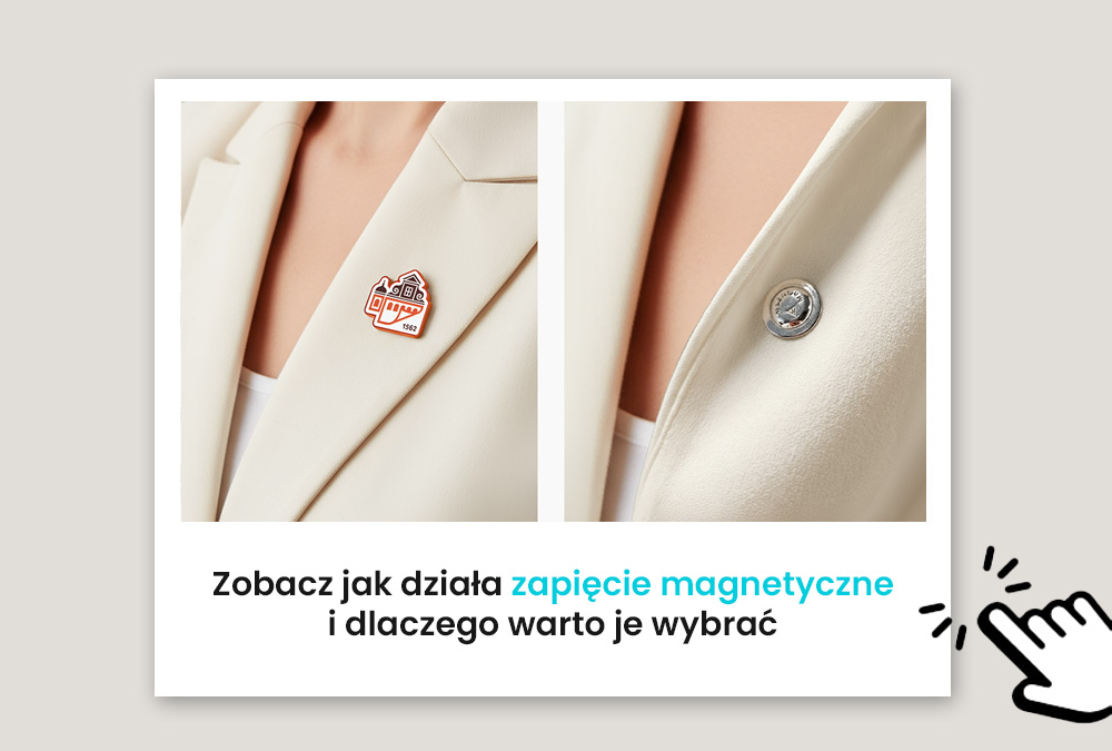 Działania magnetycznego zapięcia w przypinkach, poradnik od polskiego producenta DECARD