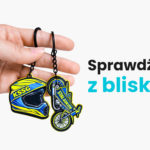 Brelok kask i motocykl żużlowy, wykonanie polski producent DECARD